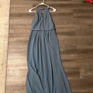 David’s Bridal Halter Bridesmaid Dress